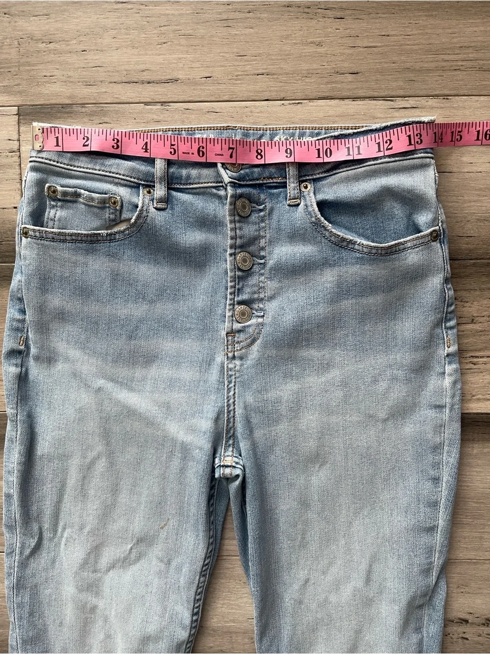 Gap Teen 18 Sky High Skinny Ankle Light Stretch Blue Jeans
